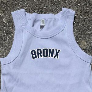 Bronx New York Tank Top Women’s Embroidered NYC city that never sleeps